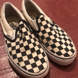 Vans checkered slip on